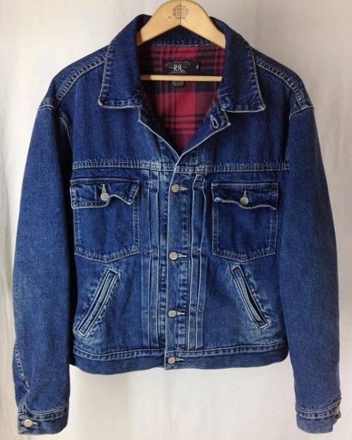 New!! 90s RRL denim jacket size XL.. Coming soon to www.1993vintage.com! #rrl #doublerl #polocountry