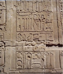 worldhistoryfacts:  Egyptian depiction of surgical tools, Kom Ombo, Egypt,