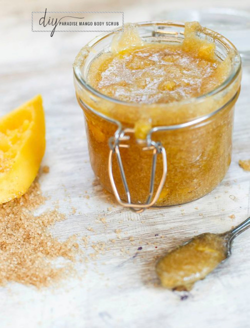 diychristmascrafts:DIY 3 to 4 Ingredient Mango Sugar Scrub Recipe from Henry Happened here. When man