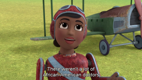 tranquillust:  draqua:  Doc McStuffins S3E11 showcases real world African America female pilot: Bessie Coleman   this show is so important  So glad my daughter loves her