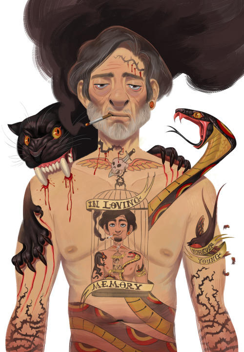 artshenanigans:Illustrations from this past semester