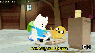 bullshit-time:  My favorite part is when Finn was making fun of animators and he