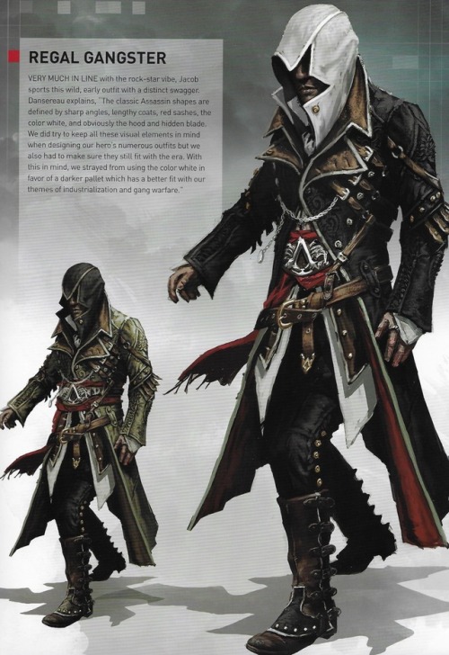 Jacob Fryes Military And Regal Gangster Costume Designs(from Assassins Creed Syndicate Art Book)