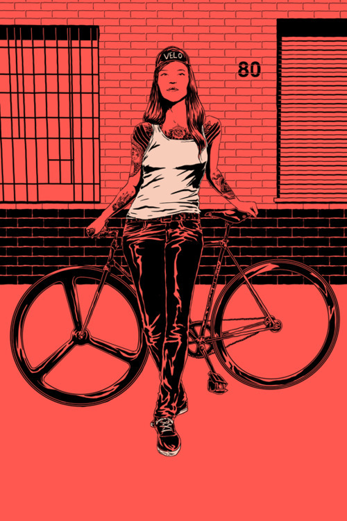 artforadults:  artforadults: ffffixas, fixed gear bikes illustrations, again by Adams