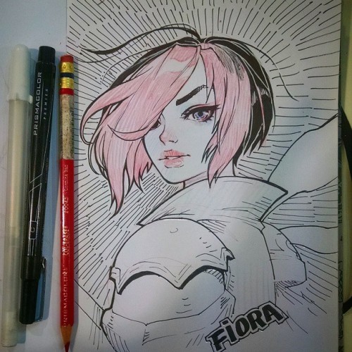 Fiora #leagueoflegends #Pencils #ink #Sketches #art #dibujar #dibujo #Girl