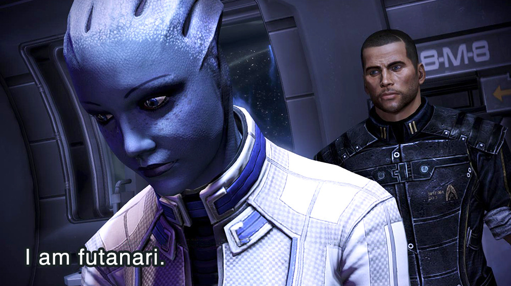 geekearth:  Liara   Shepard: The BIG Question (Mass Effect)  This is gold