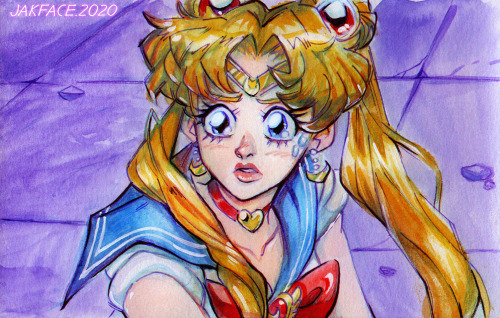 Took part in the Sailor Moon redraw with a watercolour piece!