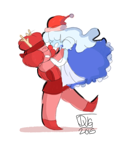 delvg:  Rubydolph and her Santapphire wish u a very merry Christmas 