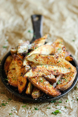 dustjacketattic:  garlic parmesan fries |