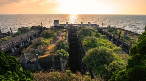 astromech-punk:The Abandoned Island of Hashima also known as Battleship Island(Gunkanjima)founded in