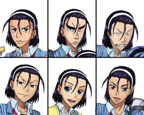 yowa-pedal:  tsukkiraffe:  I can not believe this  Ok but Manami with Fuku’s hair is 100% baby Naruto, and I’m pretty sure Fukutomi with Toudou’s hair is related to Snape…… 