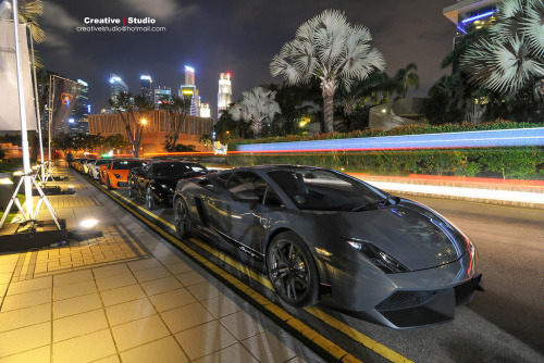 automotivated:  crash—test:  Train of Singapore Lamborghini (by Creative l Studio)