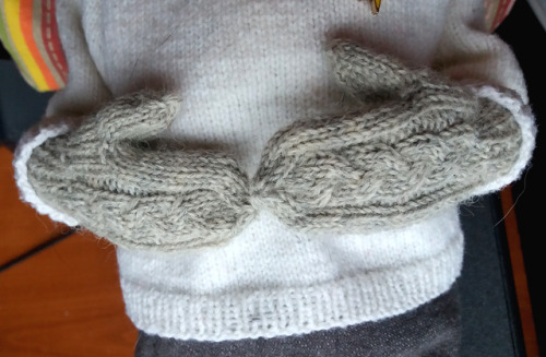 theslowesthnery:during my forced hiatus i also made some stuff for my sansy boy! mostly knit stuff, 