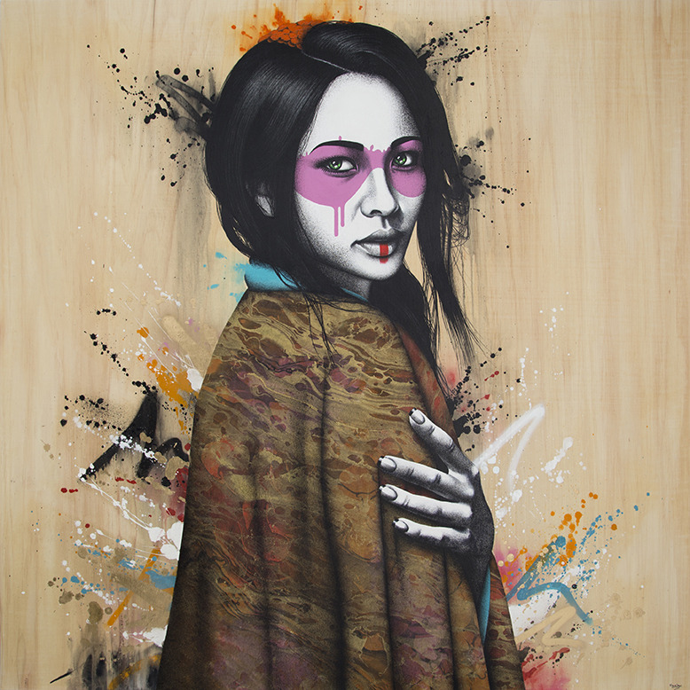 asylum-art-2:  Beautiful Japaneses Graffti  by Fin DAC Absolutely sick Japan inspired