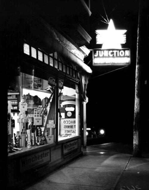 yesterdaysprint:Junction Confectionery, Pandora & Fort, Victoria BC, 1947