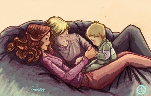 Sunday quarantine ✨ . . #scorpiusmalfoy #baby #illustration #couple #dramione #hermione #draco  http