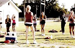 gilberthelena-blog:  AU: Dean really loves watching Elena’s cheerleading practice