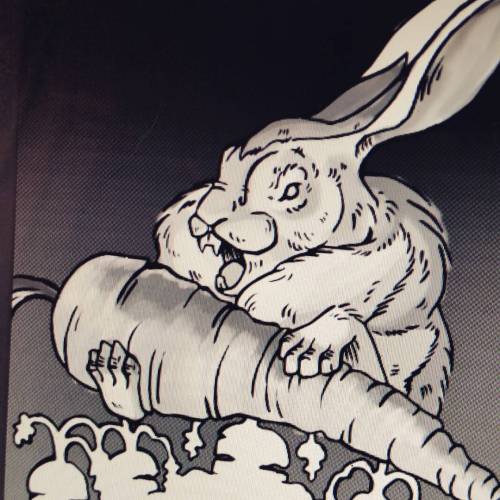 badbunnybee:Bunnicula progress #bunnicula #bunny #digitalart #illustration #bookcoverillustration #b