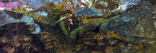 Outstanding russian artist and sculptor Mikhail Vrubel, who felt the upcoming pestilence of the Octo