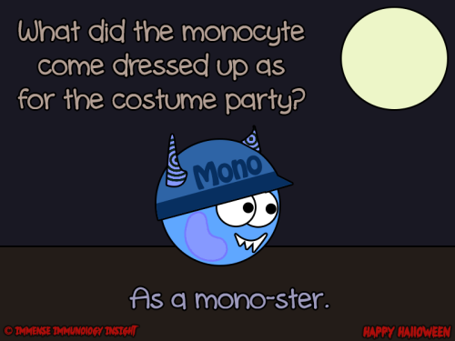 immense-immunology-insight:  Starring Monocyte as “The Monoster”  Am I too late for Hall