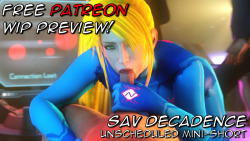 lordaardvarksfm:  SAV Decadence - WIP Preview - Patreon Freebie Click here to view from my Patreon! So after the failure that was the Daz Elizabeth model, I decided to animate something. What started as a simple Moxxi blowjob turned into… this. I’ve