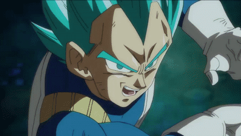 msdbzbabe:  Father son galick gun, look how happy Vegeta is with Trunks ; ;