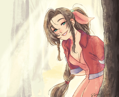 “Then I’ll be going now. I’ll come back when it’s all over.”Aeris in the Sleeping Forest