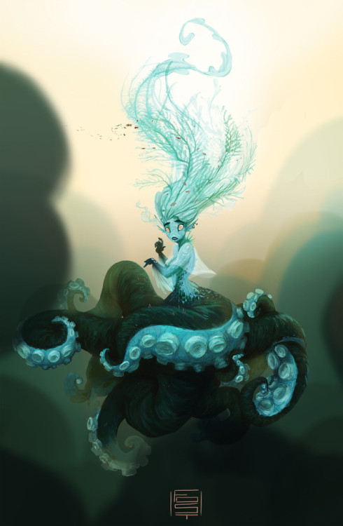 fhtagn-and-tentacles:MERMAID by Faustine Dumontier