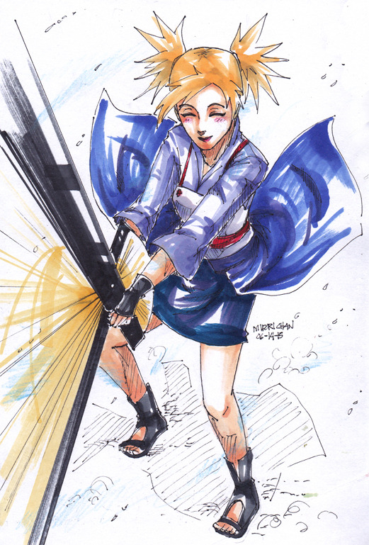 midorichan12:  Quick doodling of the queens doing their things before Naruto and