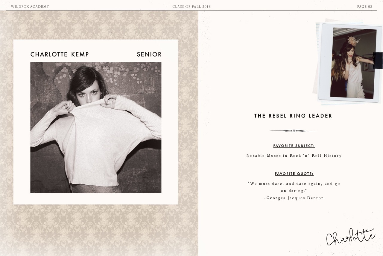 impo-kempi:  Wildfox Academy by Wildfox Couture  Models Charlotte Kemp Muhl, Christina