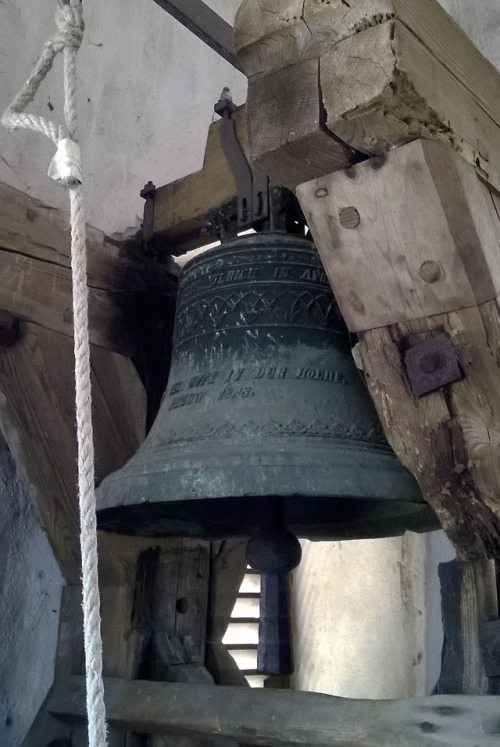 novemberkind:Bell inside the tower of a village church(built in the years 1841 and 1842 according to