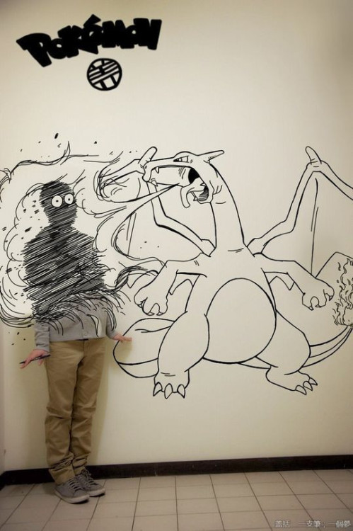 archiemcphee:  Chinese artist and student of chemical engineering Gaikuo-Captain combines Manga arti