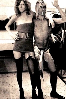 ruihenriquesesteves:  David Bowie and Iggy