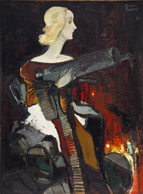 Kārlis Padegs - Madonna with a Machine Gun (1932)