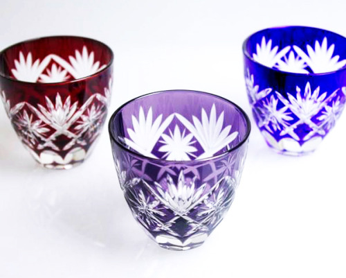 Kiriko, a Japanese coloured glass craft known for its unique engraved patterns; Tokyo region produce