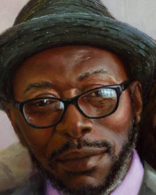 Love and Strength- A Portrait of Tyrone and Felicia Sanders, 18x24, oil on linen over panel I was ho