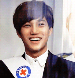 baekaid-o:  The way he licks his lips &amp; the way he laughs~ 