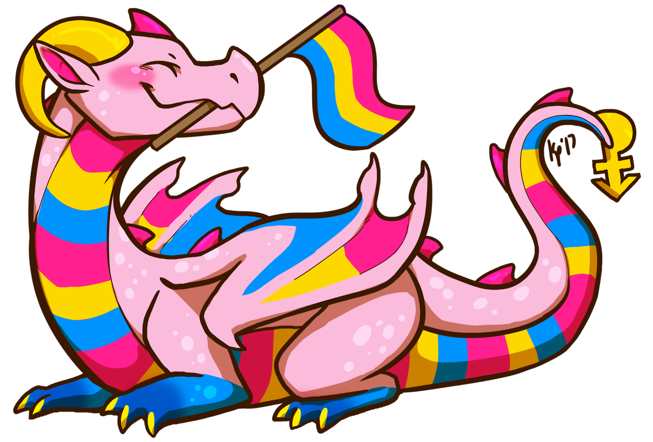 keymintt: Some little pride flag dragons I made in honor of Pride month!!! Happy