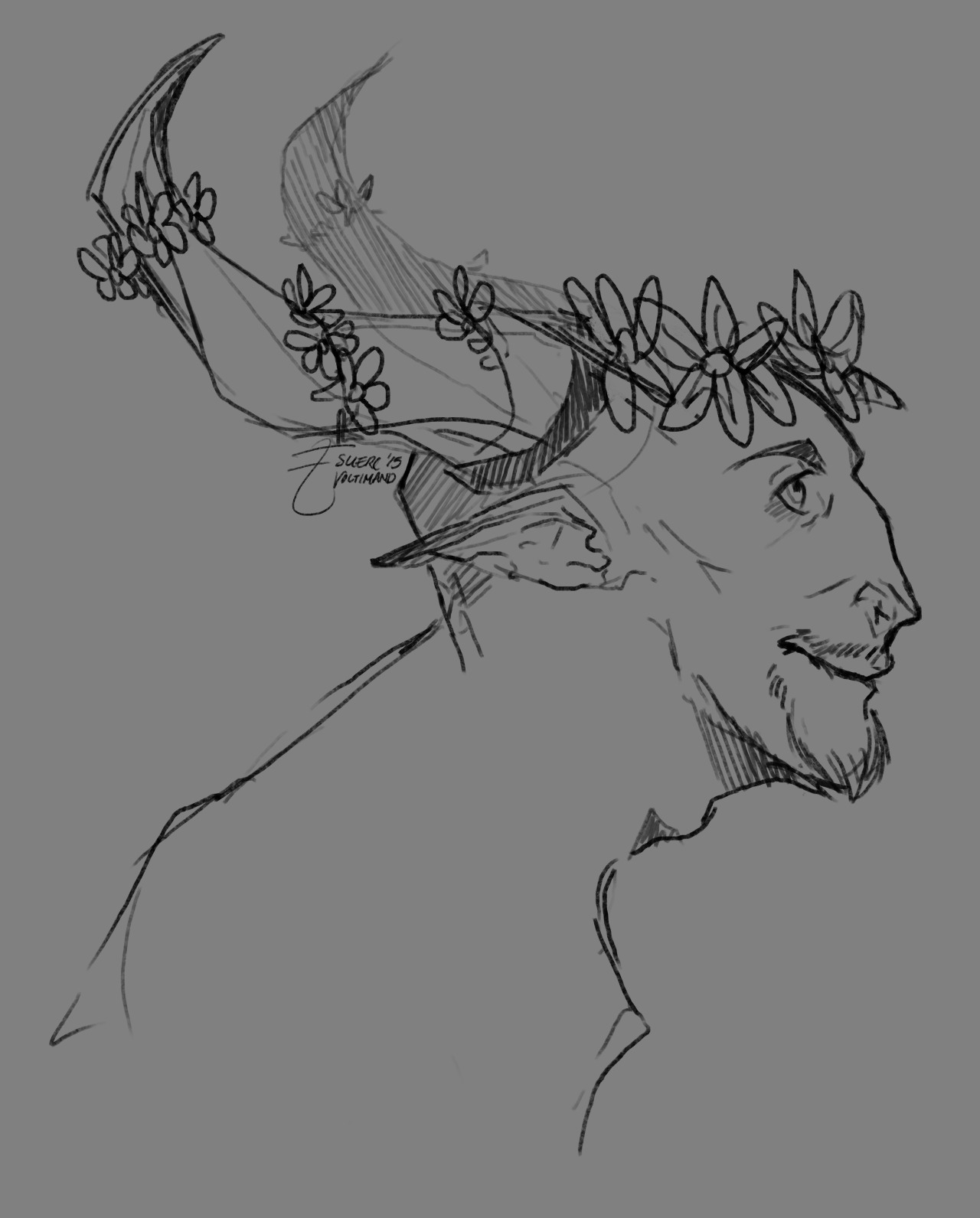 esuerc:  Cole shared his flower crowns with Bull and Turnip the SpiritNot pictured:
