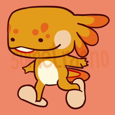 Groovy running with their arms on their side like an airplane.