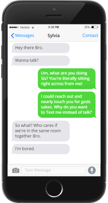 incexting:  Sexting Because We’re Bored