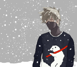 slinkywhippetslandoflols:  Kashi wearing his Xmas jumper &lt;3Art by Me :)