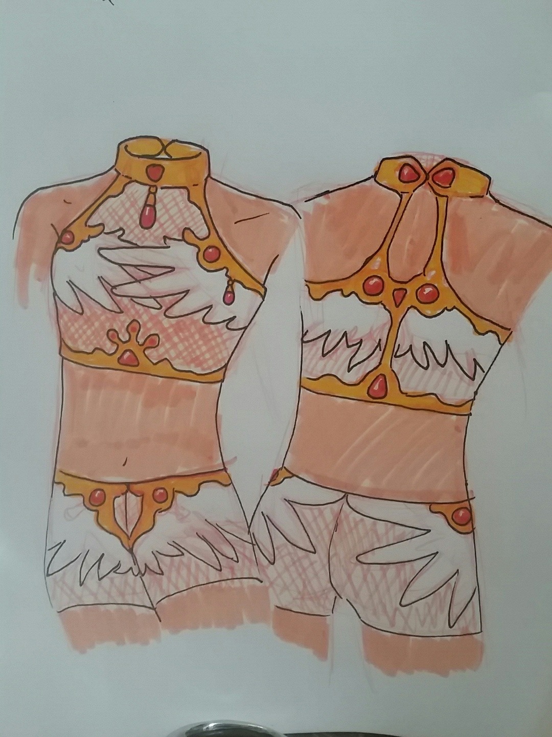 havinghorns:Designing out some other underwear ideas, and drafting the wings tonight!