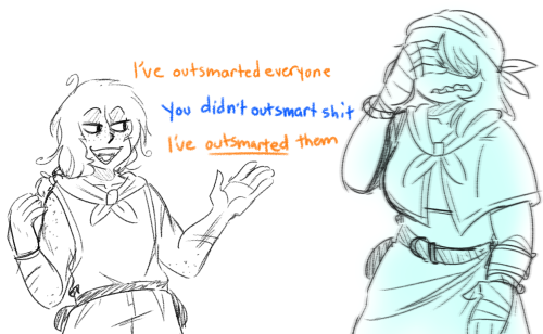 Heres A Humanized Version Of Chickenhound And Sela! This Ones A Doodle Based On A Chat I Had In @lostmousemaid