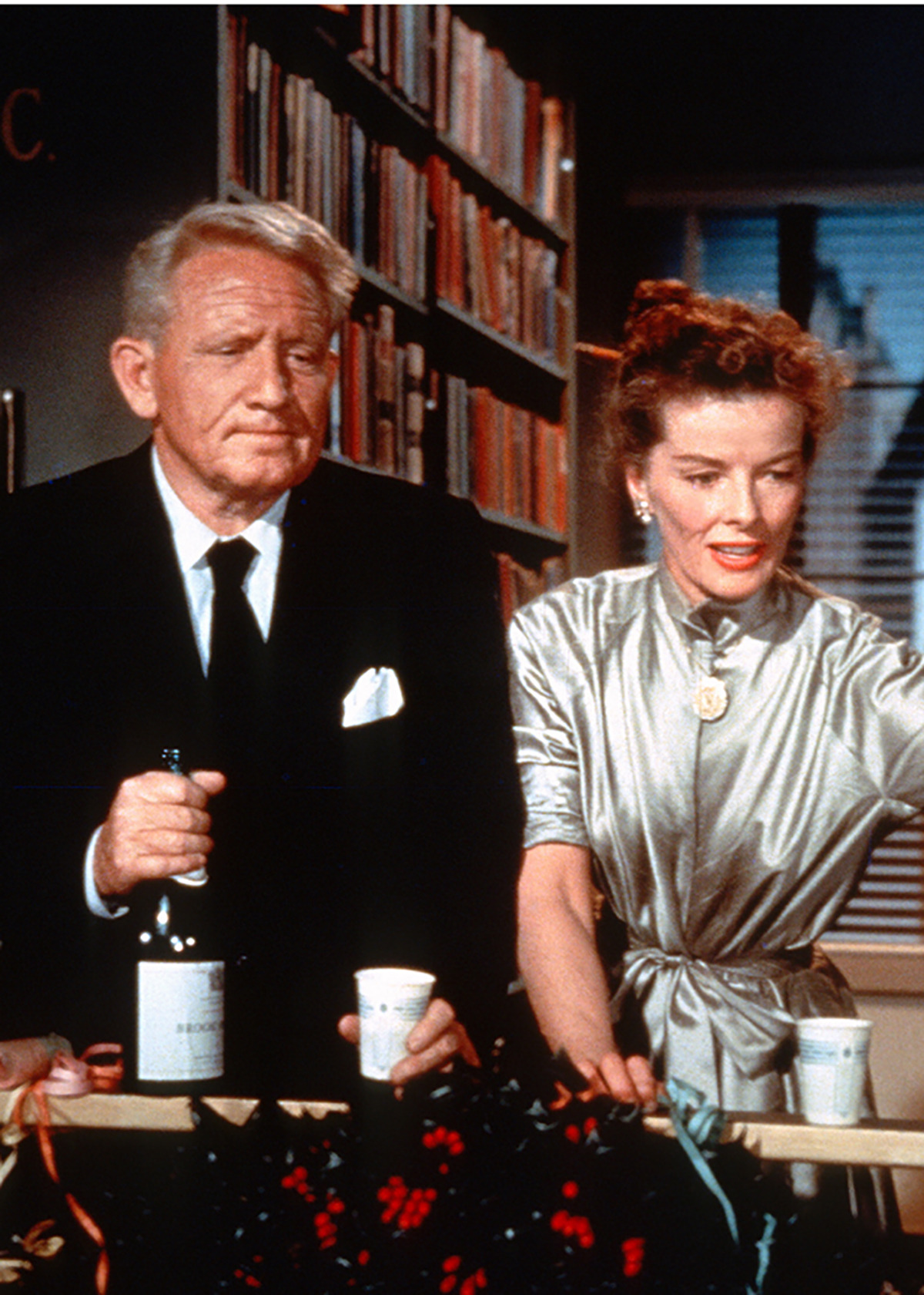 Spencer Tracy and Katharine Hepburn in DESK SET (‘57)