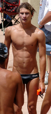 jockbrad:Swimmers, wrestlers, football players / singlets, jockstraps, speedos and spandex!http://jockbrad.tumblr.com/