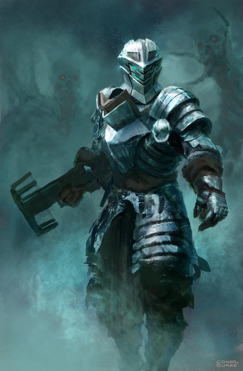 conorburkeinsp:Sir Isaac. Medieval / Fantasy redesign for the Brainstorm group Dead Space redesign c