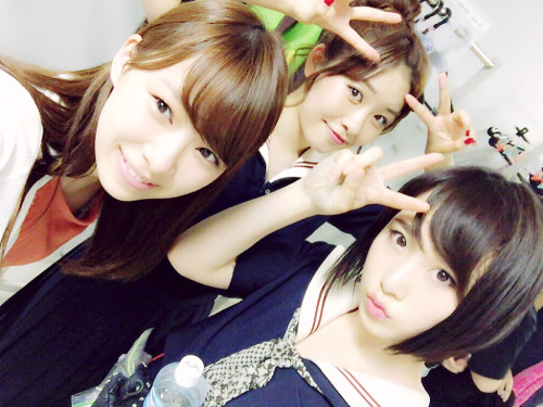 namiyorirobinha: 中西智代梨 ‏@chiyori_n512 20160730　16：57Nakanichi Chiyori小笠原茉由　高橋朱里Ogasawara Mayu &a