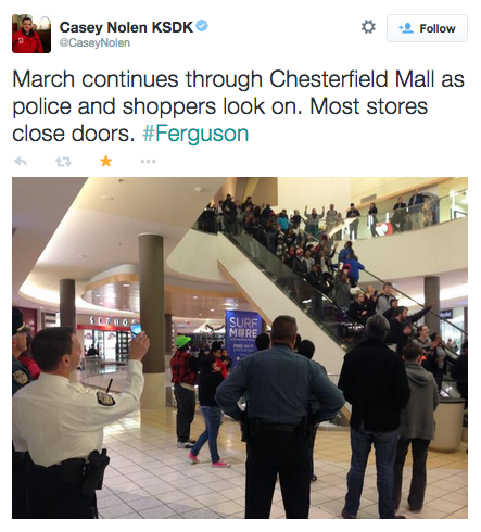 socialjusticekoolaid:  ICYMI in Ferguson (11/29/14): Protesters across the US #BlackOut Black Friday. If we don’t get it, shut it down. #staywoke #farfromover 