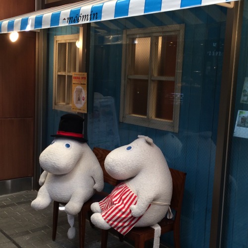 Outside the Moomin cafe, Tokyo Skytree Solamachi